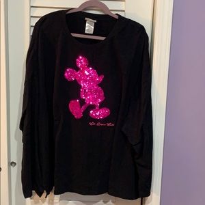 Disney Parks flip sequin sweatshirt